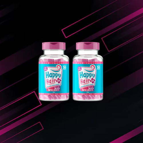 (COMBO 8 ) Happy Hair  Happy Hair Vitamina de Cabelo e unha